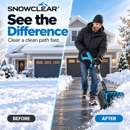 Before and after snow clearing with SNOWCLEAR
