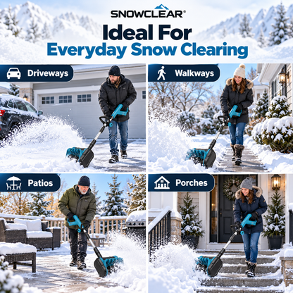 SNOWCLEAR used on driveways, walkways, patios and porches